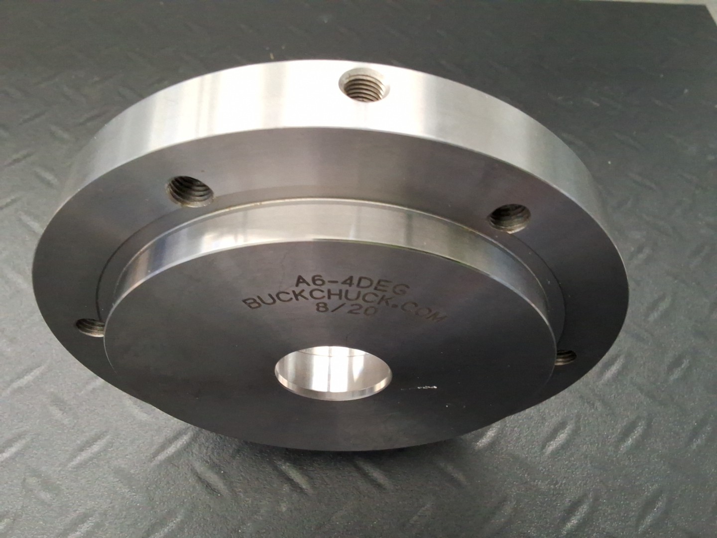 Buck Chuck 6″ Adapter Plate 4° Taper A6-4DEG for Hardinge 4 Degree Taper Lathe