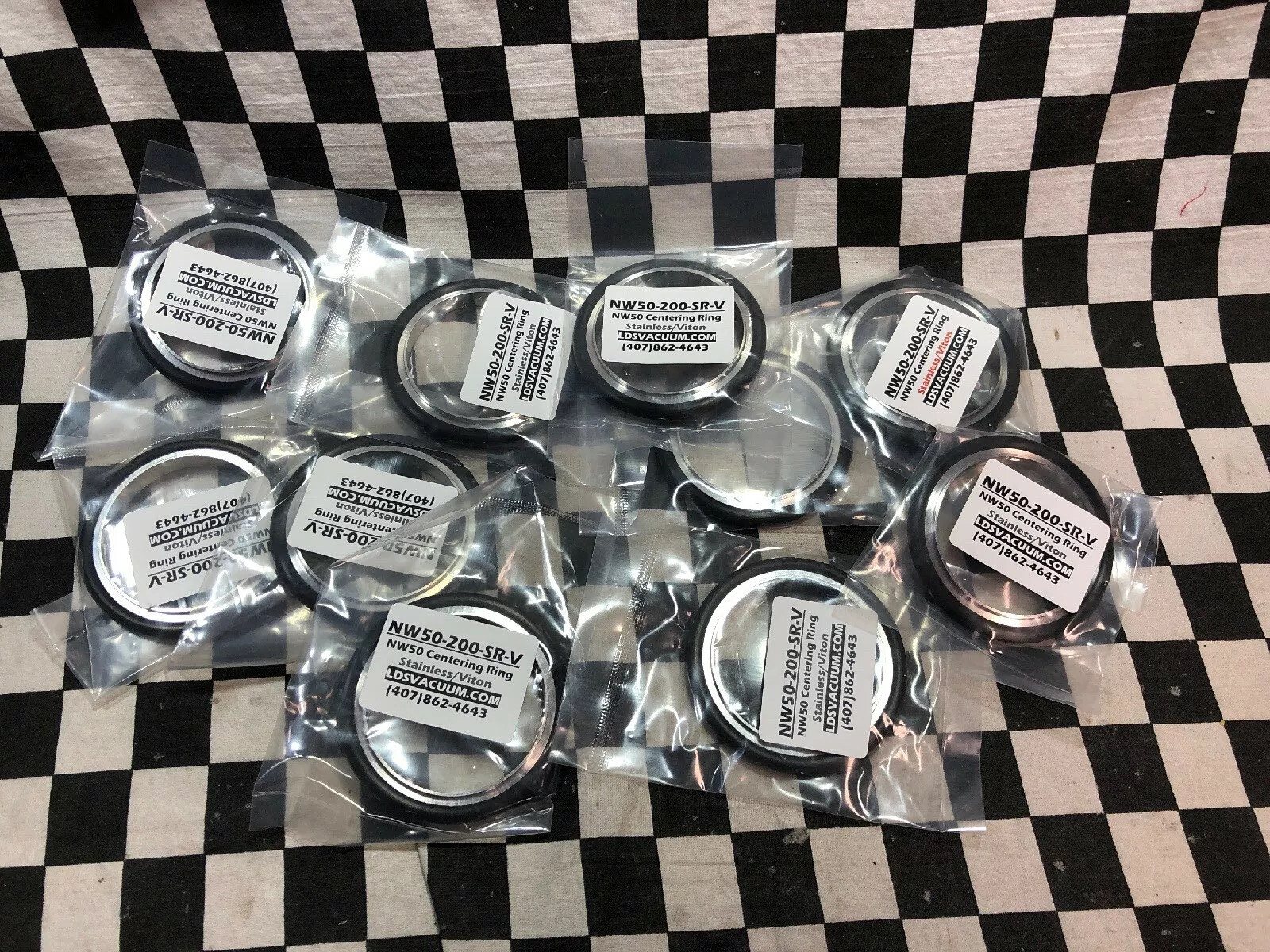 LOT OF 10 LDS Centering Ring KF-50, NW50-200-SR-V, NW50200SRV, SHIPSAMEDAY#122W3
