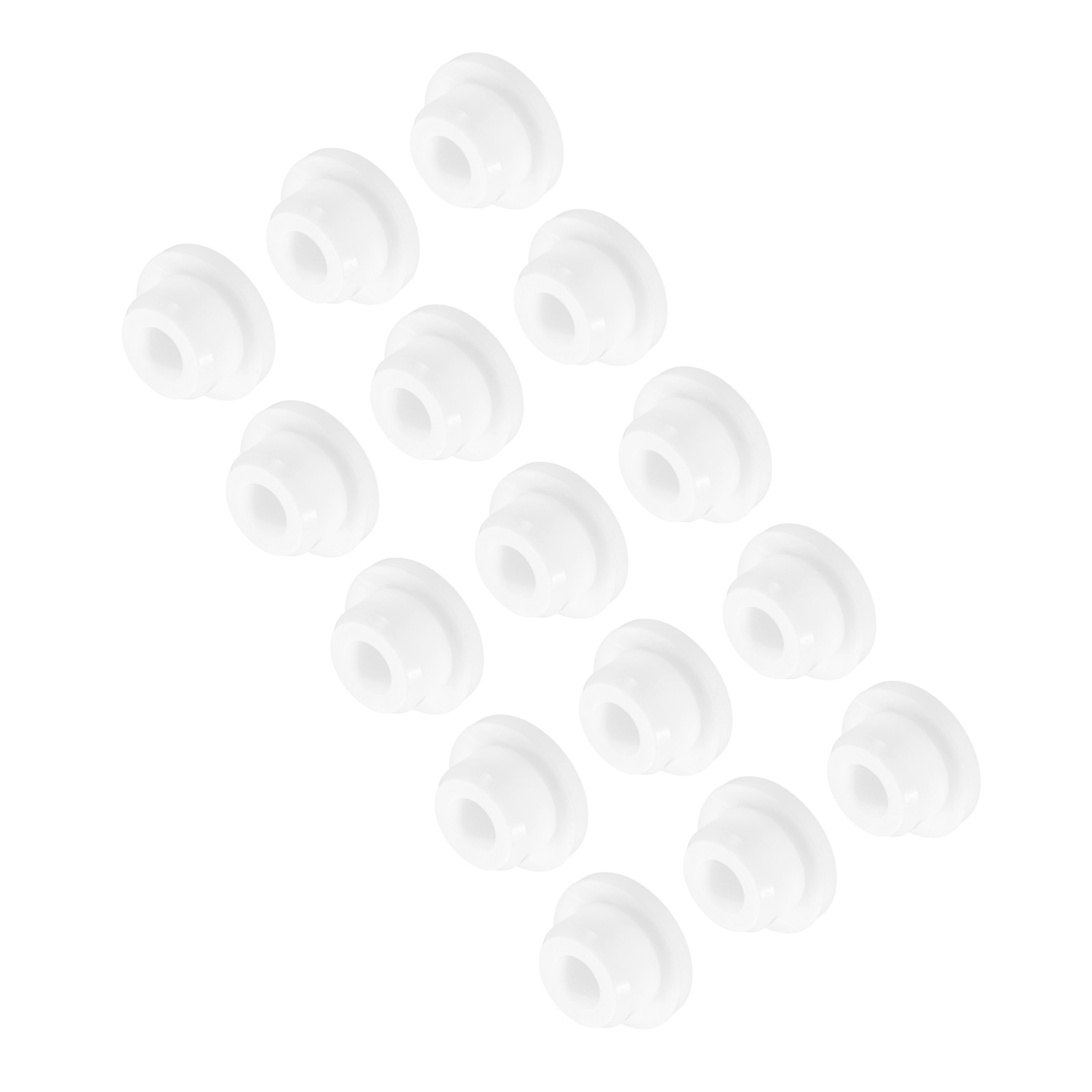 15pcs T-Shaped Silicone Plugs 20mm 3/4″ Dia Snap in Plug Seal Round White