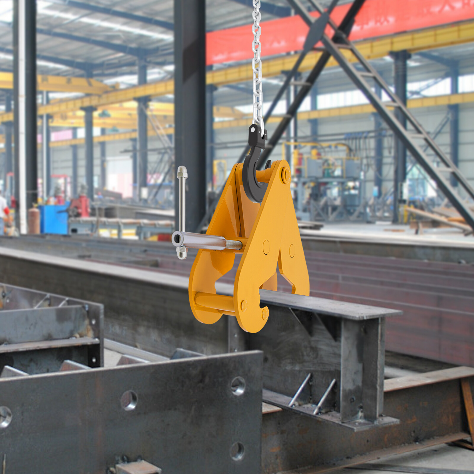 Beam Clamp 3 Ton Load Capacity Lifting Clamp Adjustable Opening Flange 80-320mm