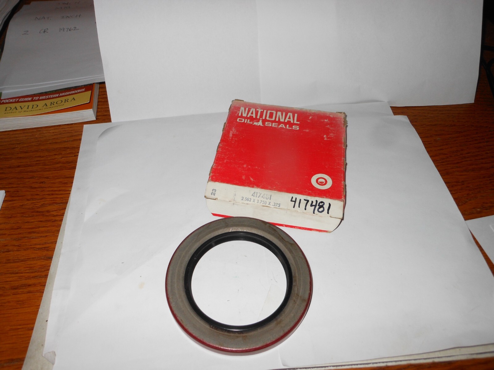 NATIONAL 417481 OIL SEAL = 2.562″ X 3.750″ X.375″~MADE IN USA