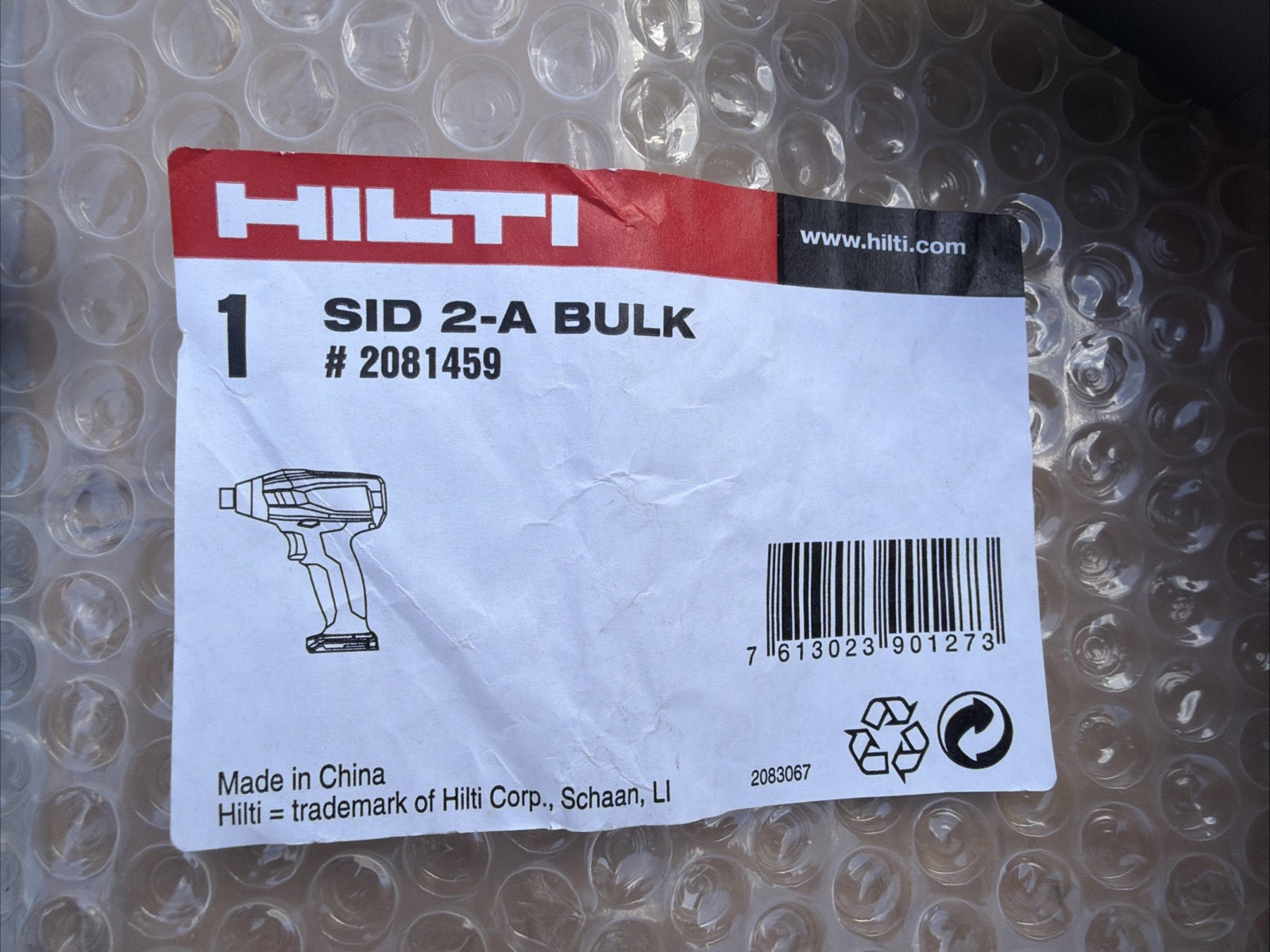 HILTI SID 2-A IMPACT DRILL DRIVER SET, NEW, FREE CHUCK, BITS, FAST SHIP