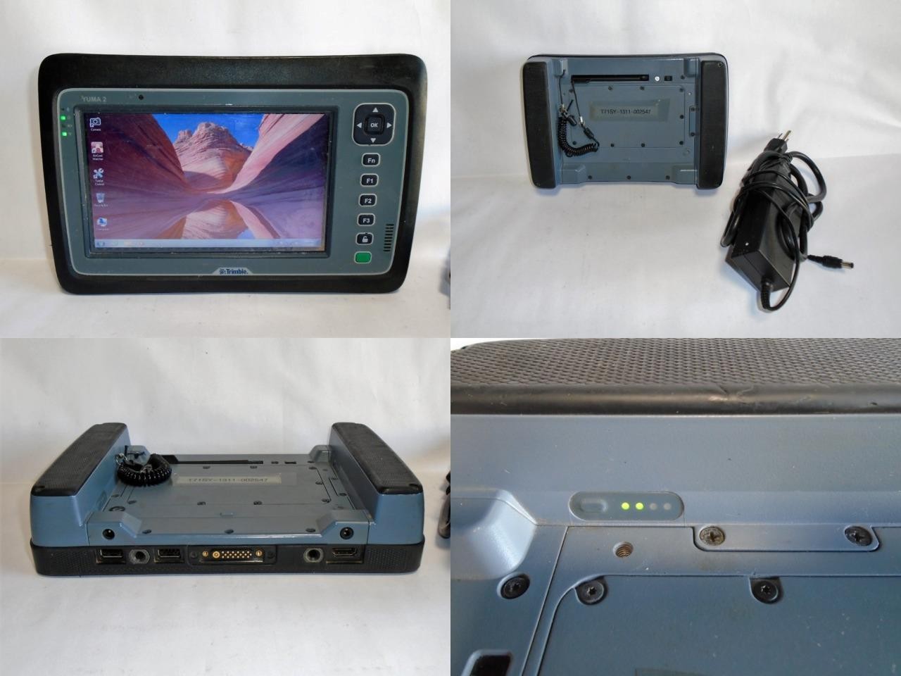 Trimble YUMA 2 Rugged Tablet Atom N2600 1.6GHz 4GB/128GB w/ Batt, AC Adapter (G)