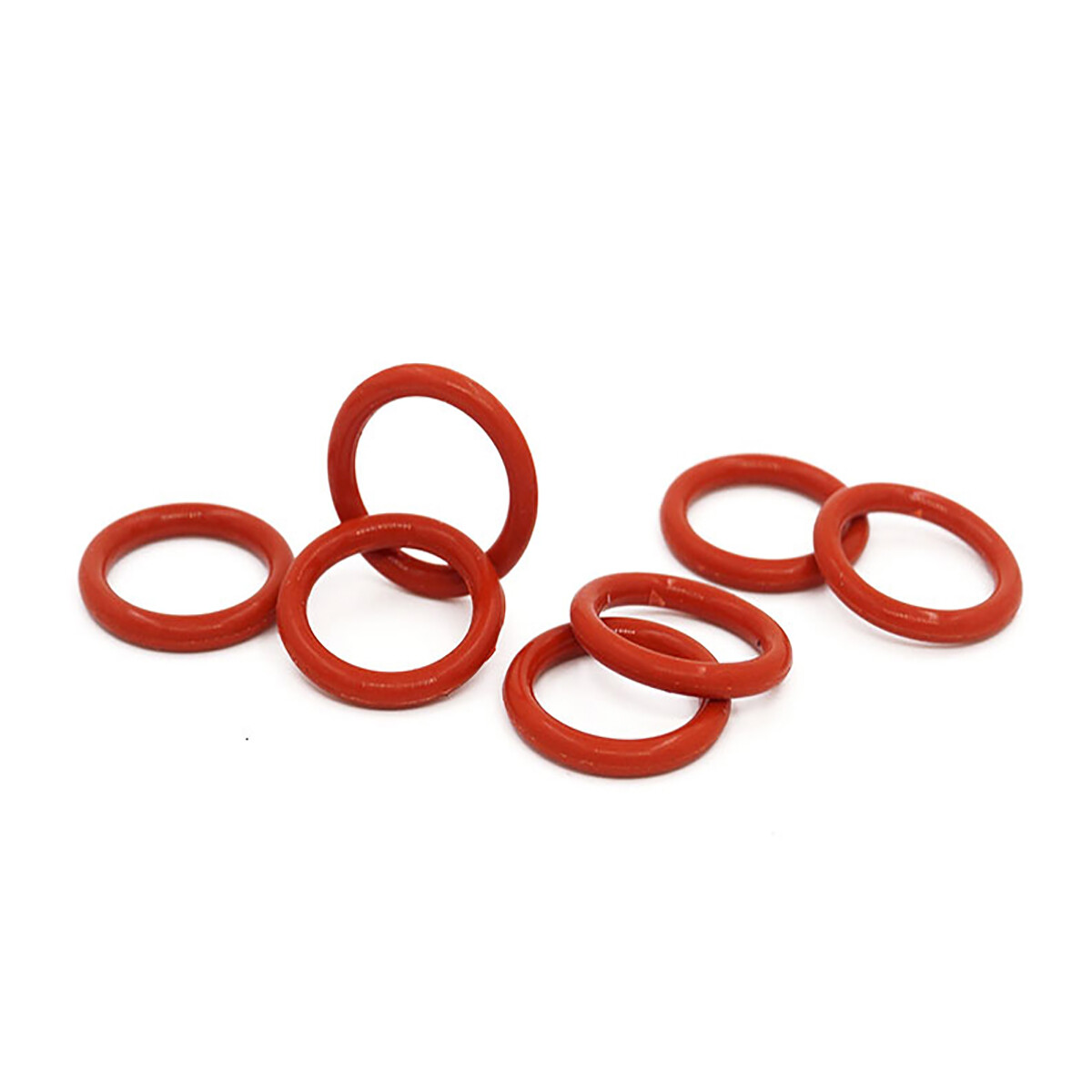 Ø1.5mm Cross Section Food Grade Red Silicone Rubber O-Ring Gasket Sealing Washer