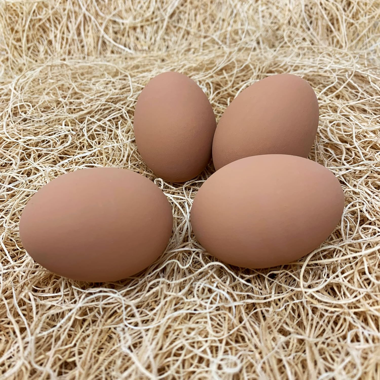Ceramic Nest Eggs – Brown (4-Pack) (9647)