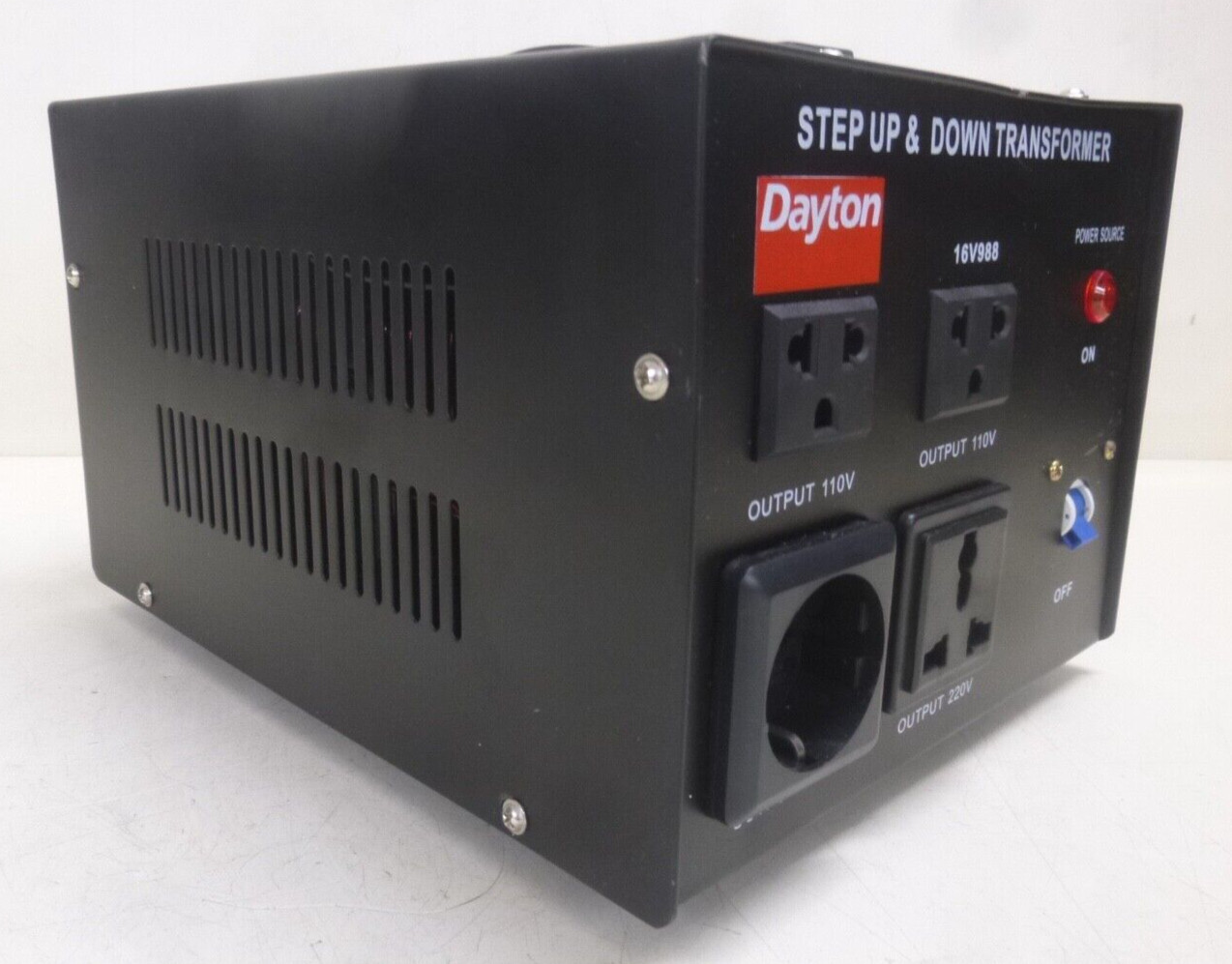 NEW! DAYTON Step Up/Step Down Voltage Converter: 220 to 110V AC/110 to 220V AC