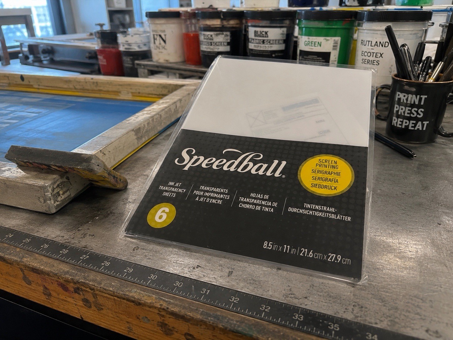 Speedball – Monofilament Screen Printing 8.5” X 11 – 6 Pack Transparency