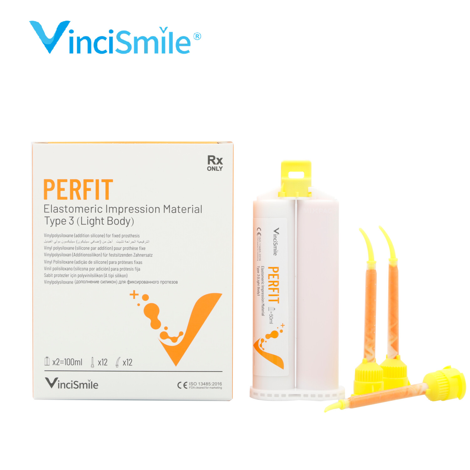 Dental Crown & Bridge Impression Material Light Body 2*50ML – Fast / Normal Set