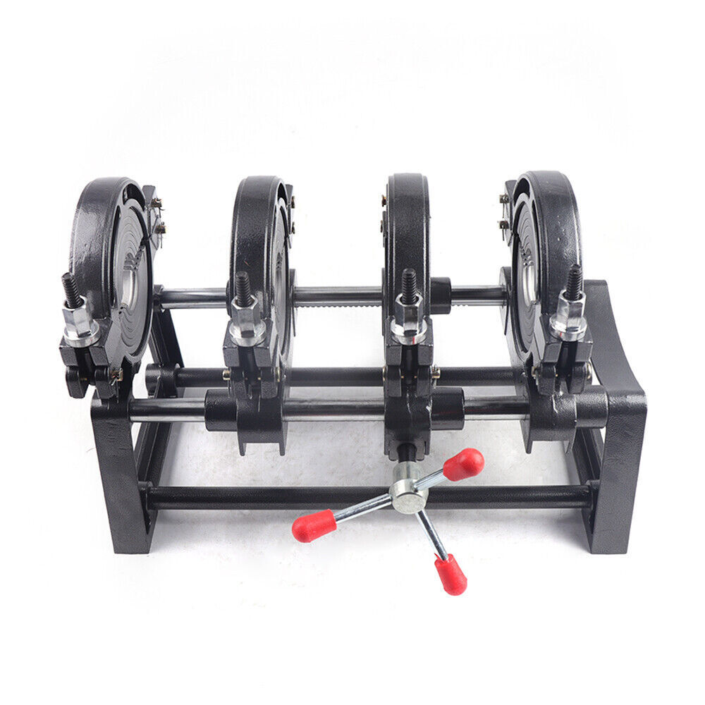 HDPE PP PE Butt Fusion Welding Machine Manual Piping Pipe Fusion Welder 4 Clamps