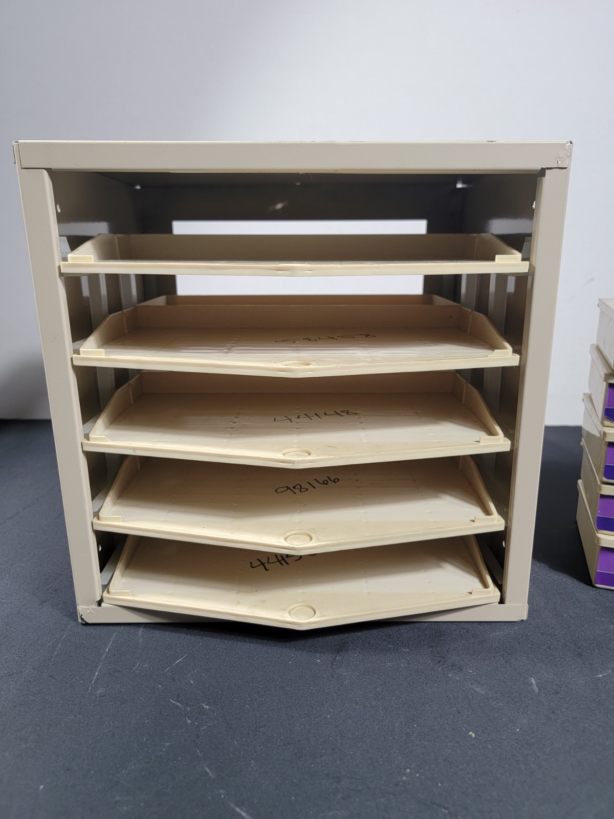 Hillman Hardware Storage Cabinet 5 Drawer Bins Steel Organizer Lego, Parts etc..