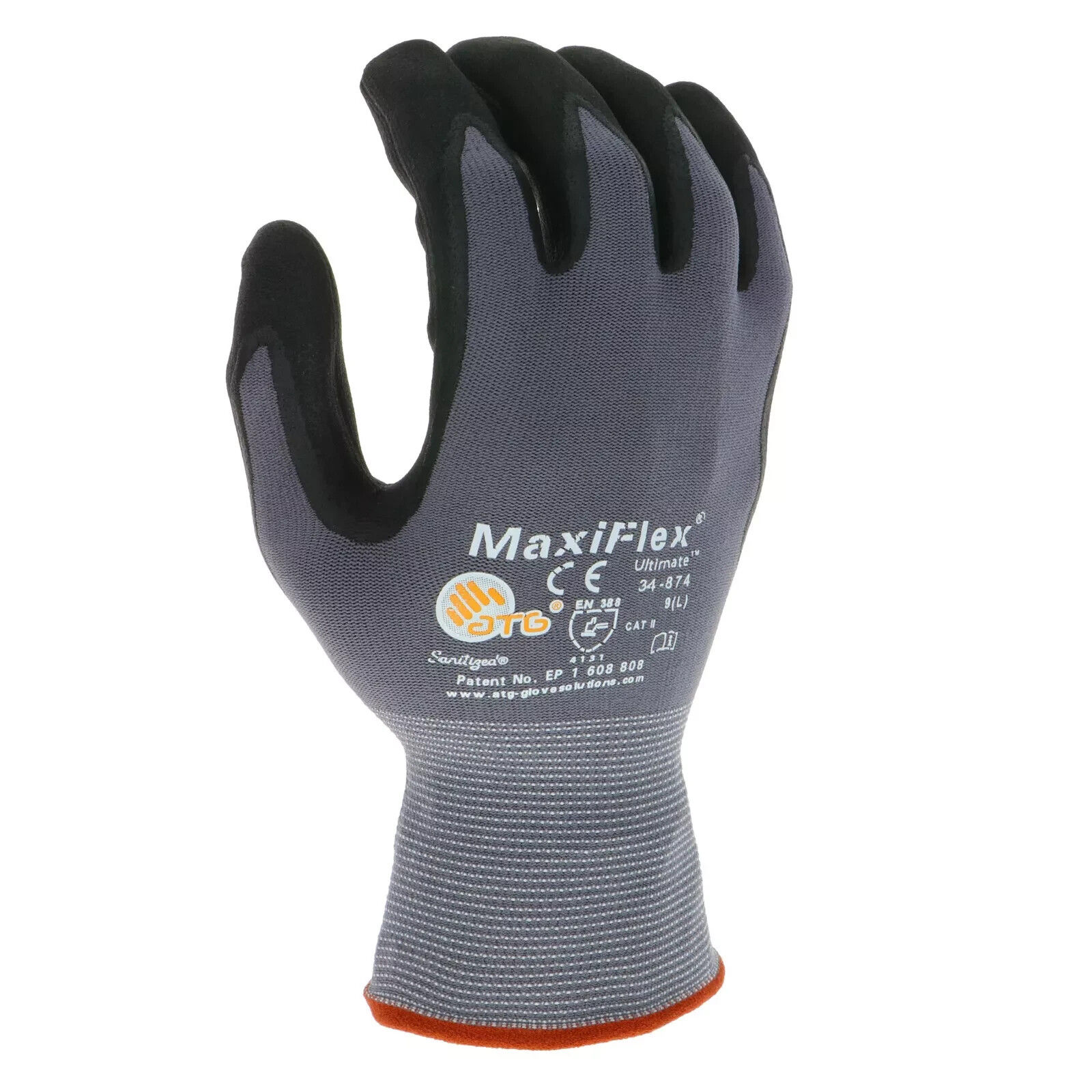 12 Prs 34-874/XS MaxiFlex Ultimate Micro Foam Nitrile Grip PROTECTIVE WORK GLOVE