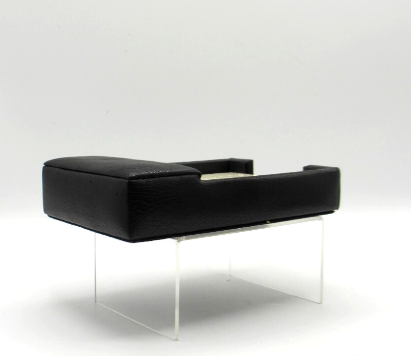 Desk Memo Tray Leather Graphic Image Black