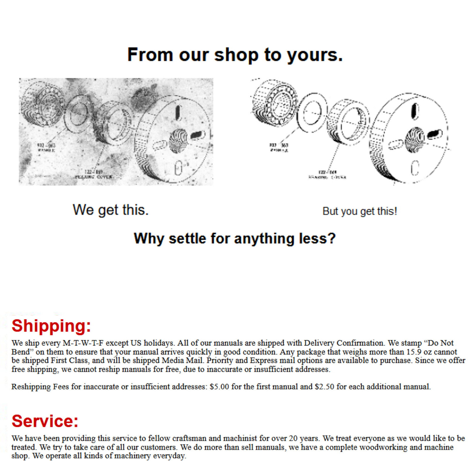 BRIDGEPORT Round Ram Vertical Milling Machine Instructions & Parts Manual 0852