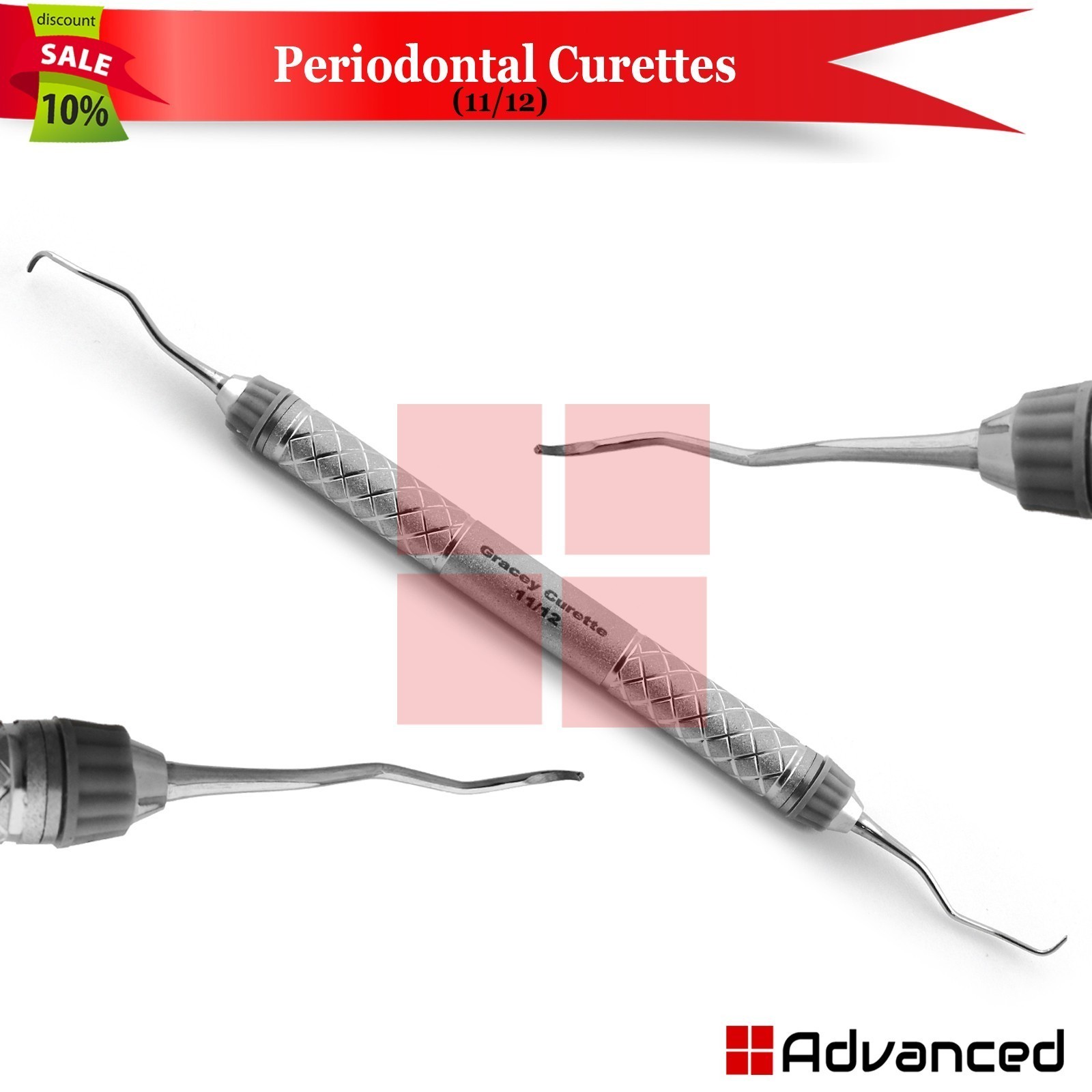 7Pcs Dental Scaling Instruments Set Periodontal Universal Curettes & Scalers Kit