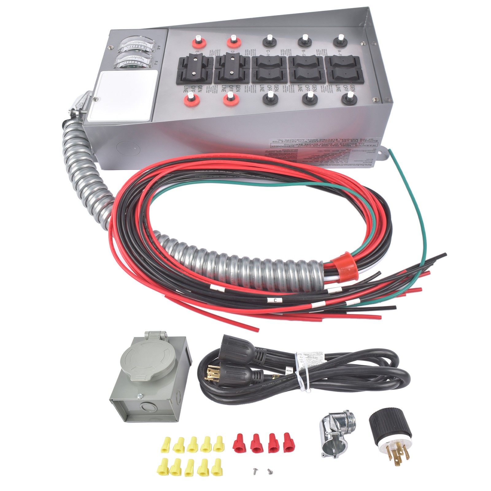 7500W Manual 31410CRK Generator Conversion Switch for Home Backup Power 30A