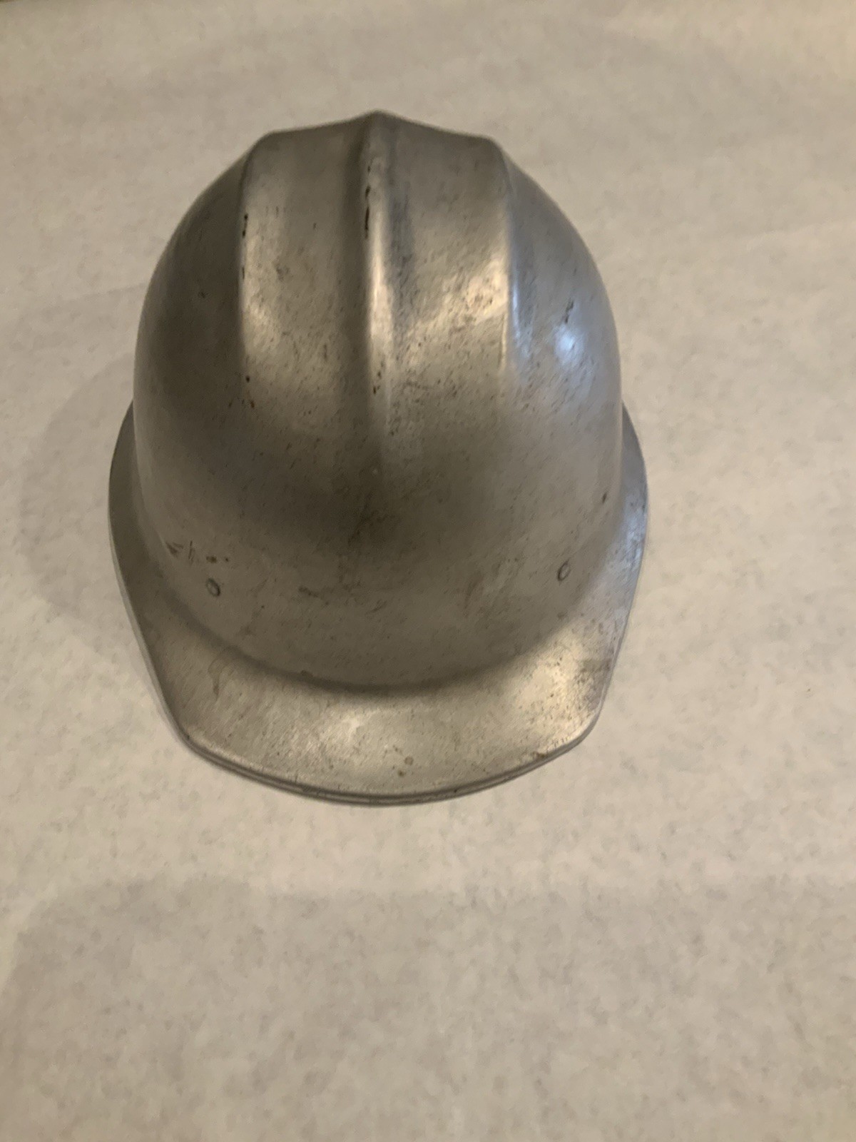 Vintage Ed Bullard Co. Aluminum Hard Boiled Hard Hat 502 with Original Liner