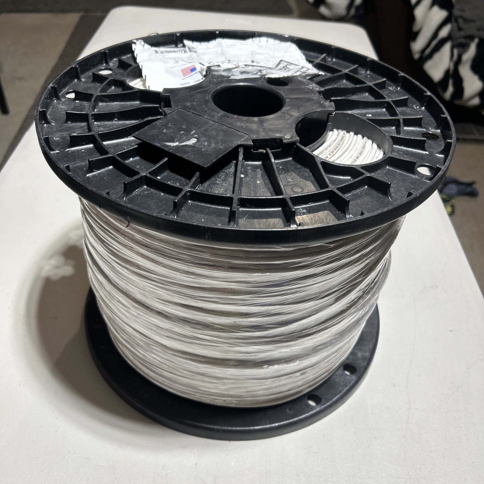 Alan Wire 12 AWG 19 Strand THHN-THWN-2 White 2500ft 600 Volts USA Made NEW !!!