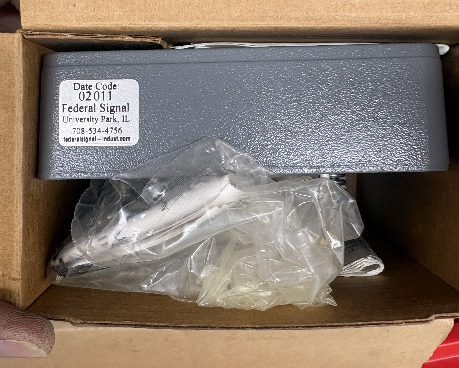 Federal Signal Sirens & Alarms Horn Mechanism Model 350-120-30 120 VAC Gray