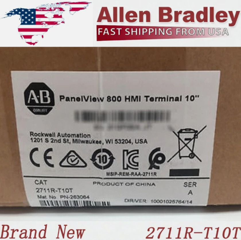 NEW PLC 2711R-T10T New AB PANELVIEW 800 10.4-INCH HMI TERMINAL 2711R T10T