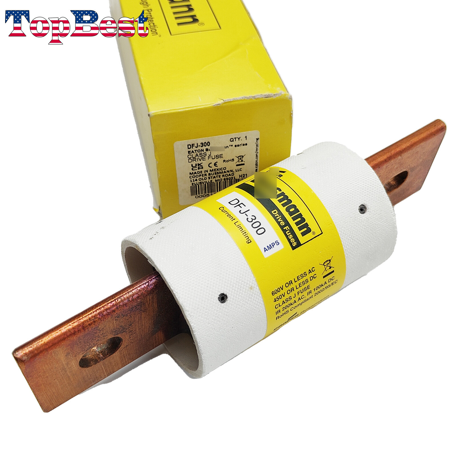 New Fuse for Bussmann DFJ-300 Amp ClassJ High Speed Current Limiting Fuse HSJ300