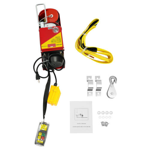 2-In-1 Electric Handling Winch Wireless Lifting Hoist & Remote 440lbs/200kg