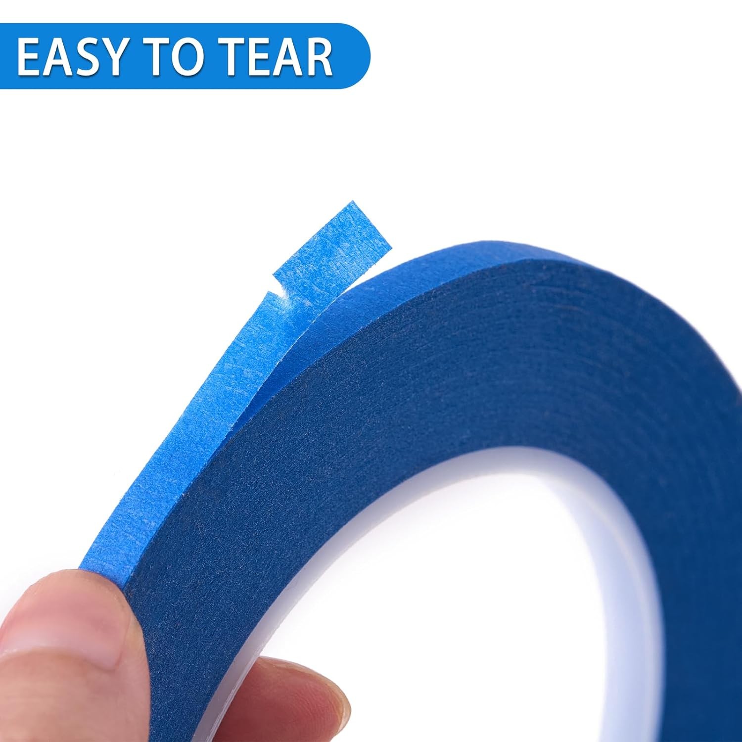 2 Pack 1/4″ inch x 60yd Blue Painters Tape Easy Removal Thin Narrow