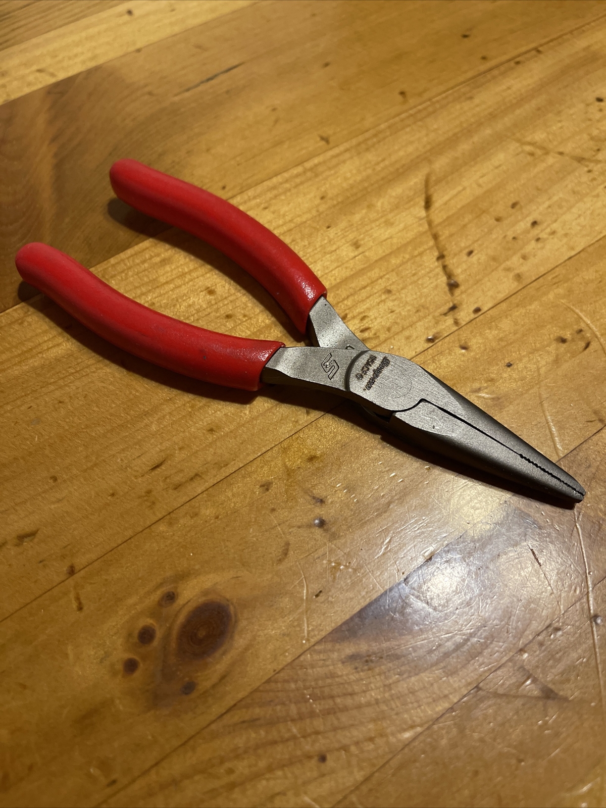 *NEW* Snap On 95ACF Needle Nose Pliers 6” RED Handle Pliers FREE SHIPPING