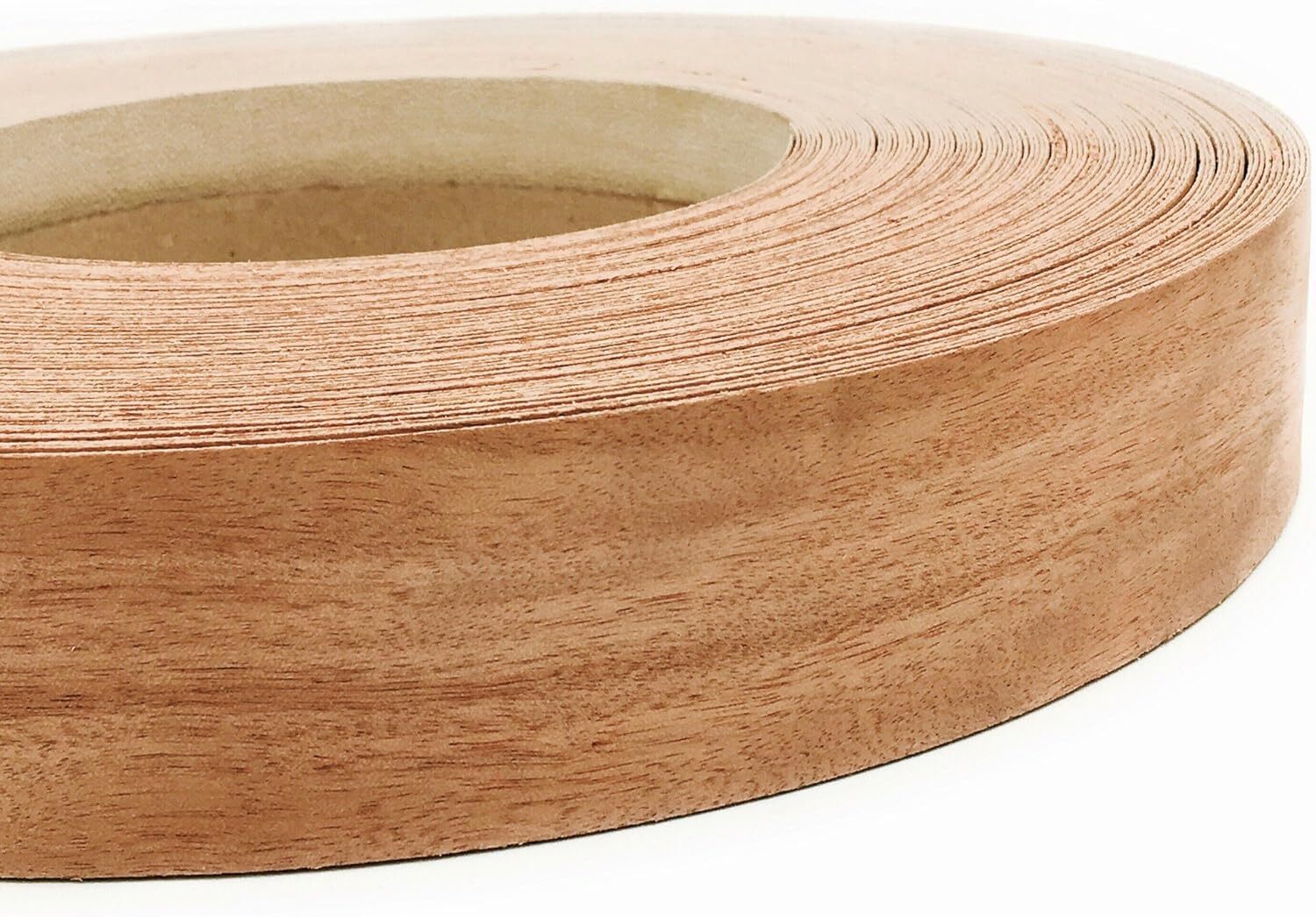 Mahogany 1-1/2″ X 50′ Roll Wood Veneer Edge Banding, Iron on with Hot Melt