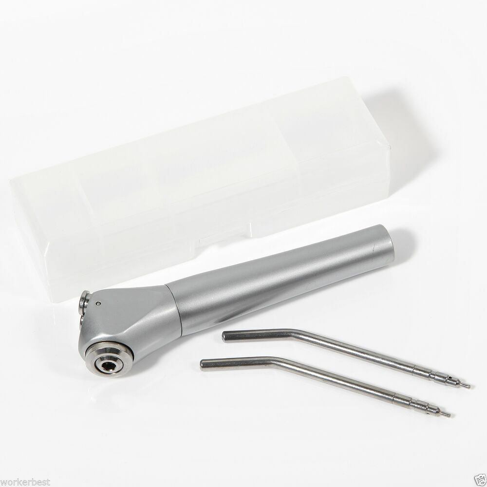 Dental 3 Way Air Water Spray Triple Syringe + 2 Nozzles Valve Core style button