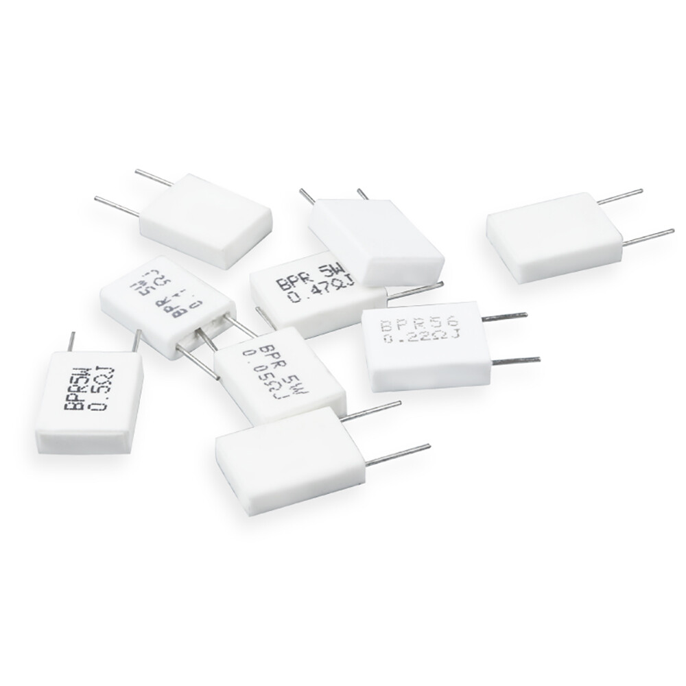 BPR56 5W 0.01R-0.5R Ω Wirewound Non-inductive Cement Resistor Ceramic horizontal