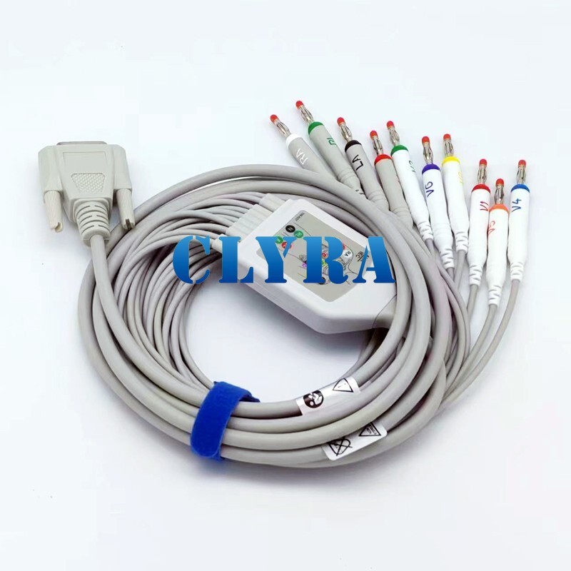 Direct-Connect EKG Leadwire Cable 10-Lead,Banana,Compatible Nihon Kohden BA-903D