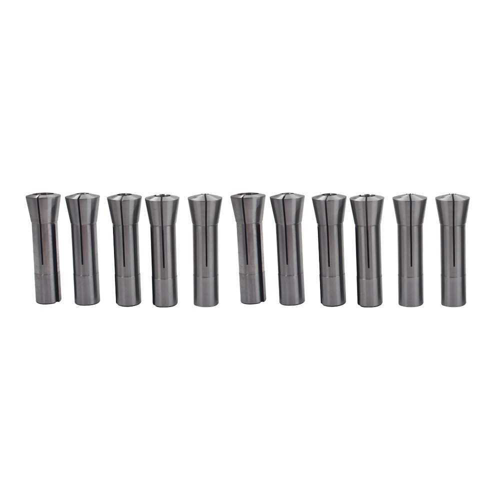 R8 Collet 11Pcs Set 1/8″ 3/16″ 1/4″ 5/16″ 3/8″ 7/16″ 1/2″ 9/16″ 5/8″ 11/16″ 3/4″