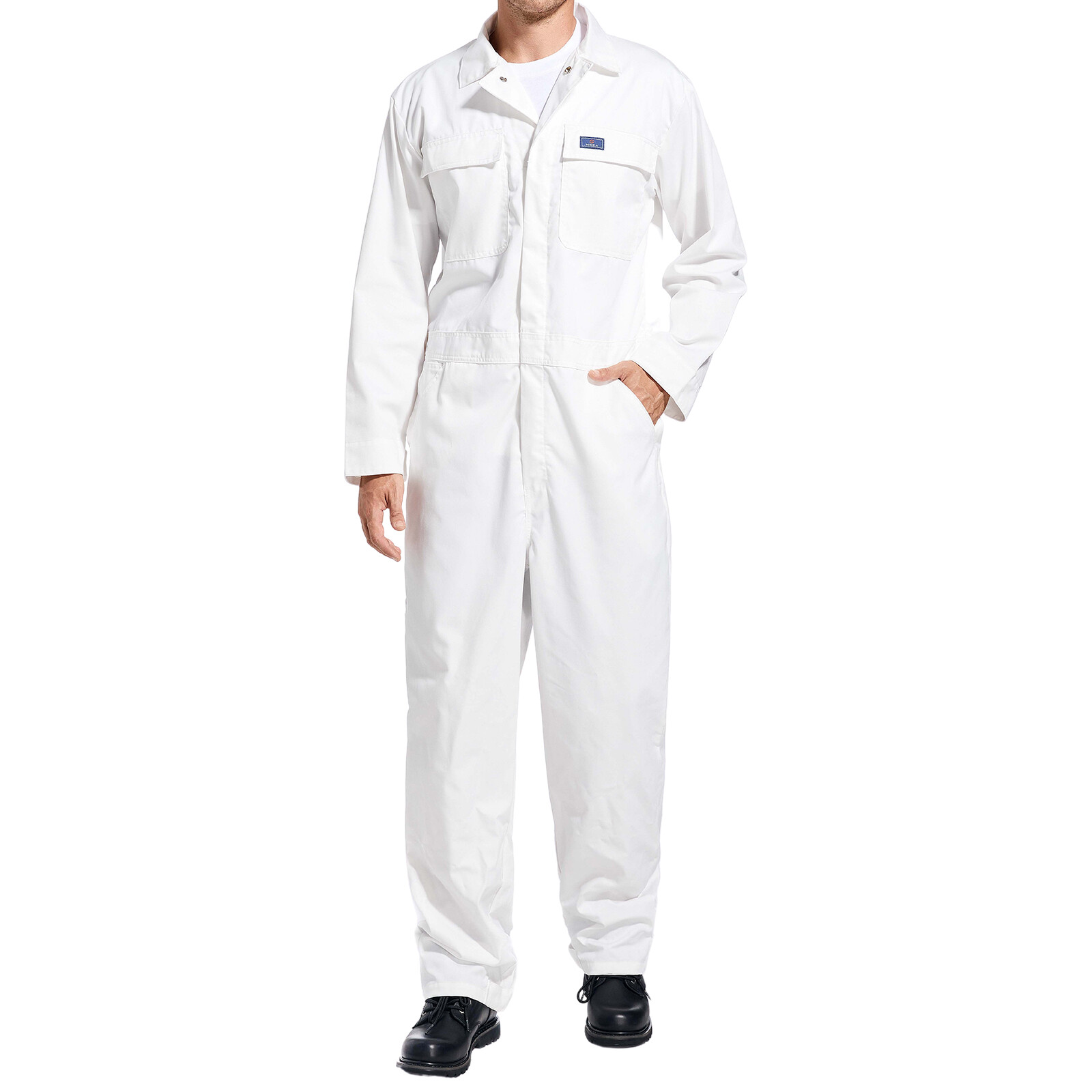 HISEA Men’s Long Sleeve Coverall Workwear Jumpsuit Boilersuit Anti-Stain&Wrinkle