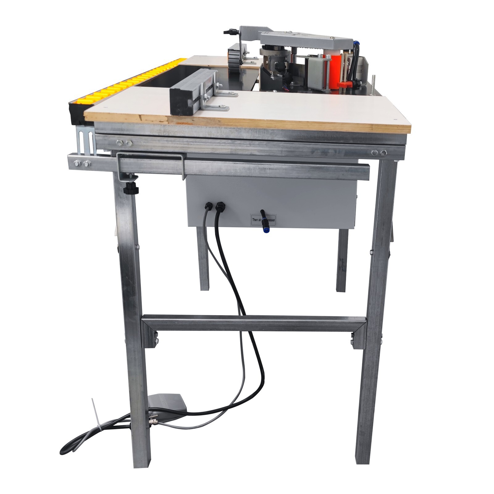 Curved Straight Line Edge Banding Machine 0.275-1.96″ Edge Height 0-6/min 110V