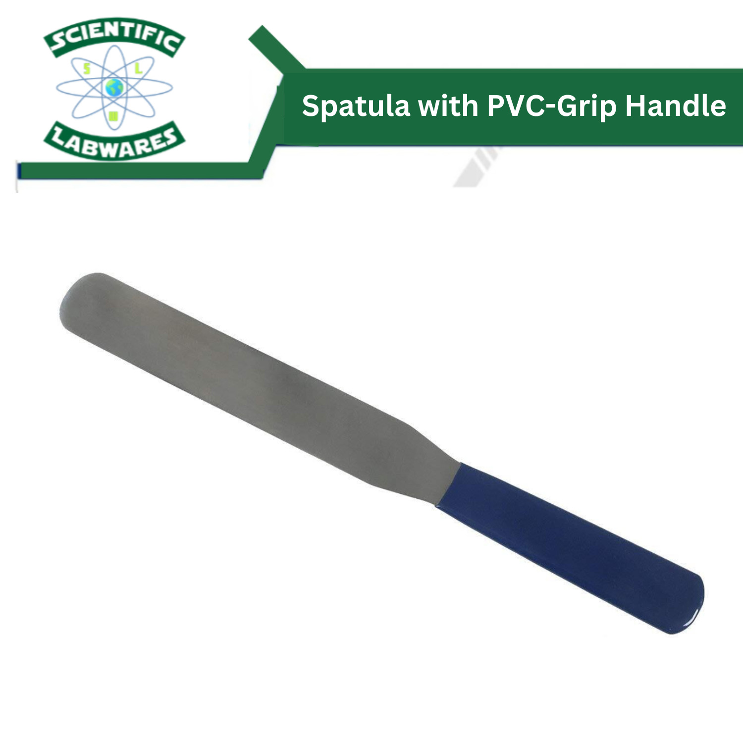 Scientific Labware’s Spatula with PVC-Grip Handle Stainless Non-Stick Blade