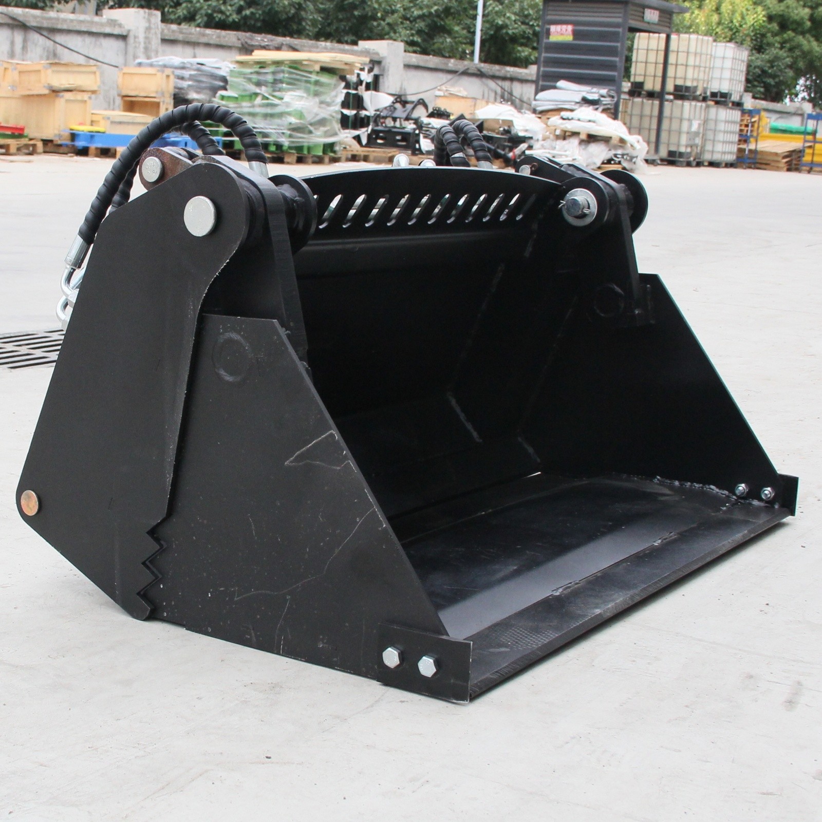 4-in-1 Combination Hydraulic Bucket Fits Mini Skid Steer Loader FREE SHIPPING