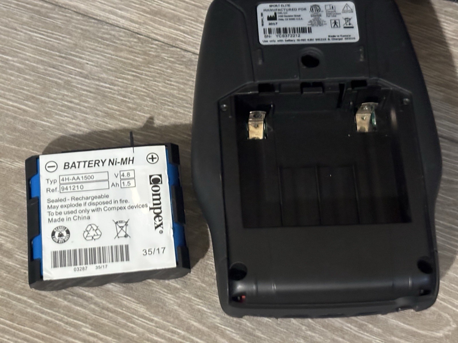Compex Sport Elite EMS Unit (It won’t turn on) AS-IS PARTS OR REPAIR, READ BELOW