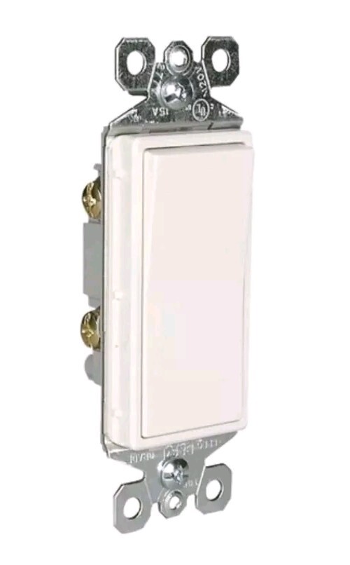 10 Count Case Legrand-Pass & Seymour TM870-W TradeMaster Decorator Switch