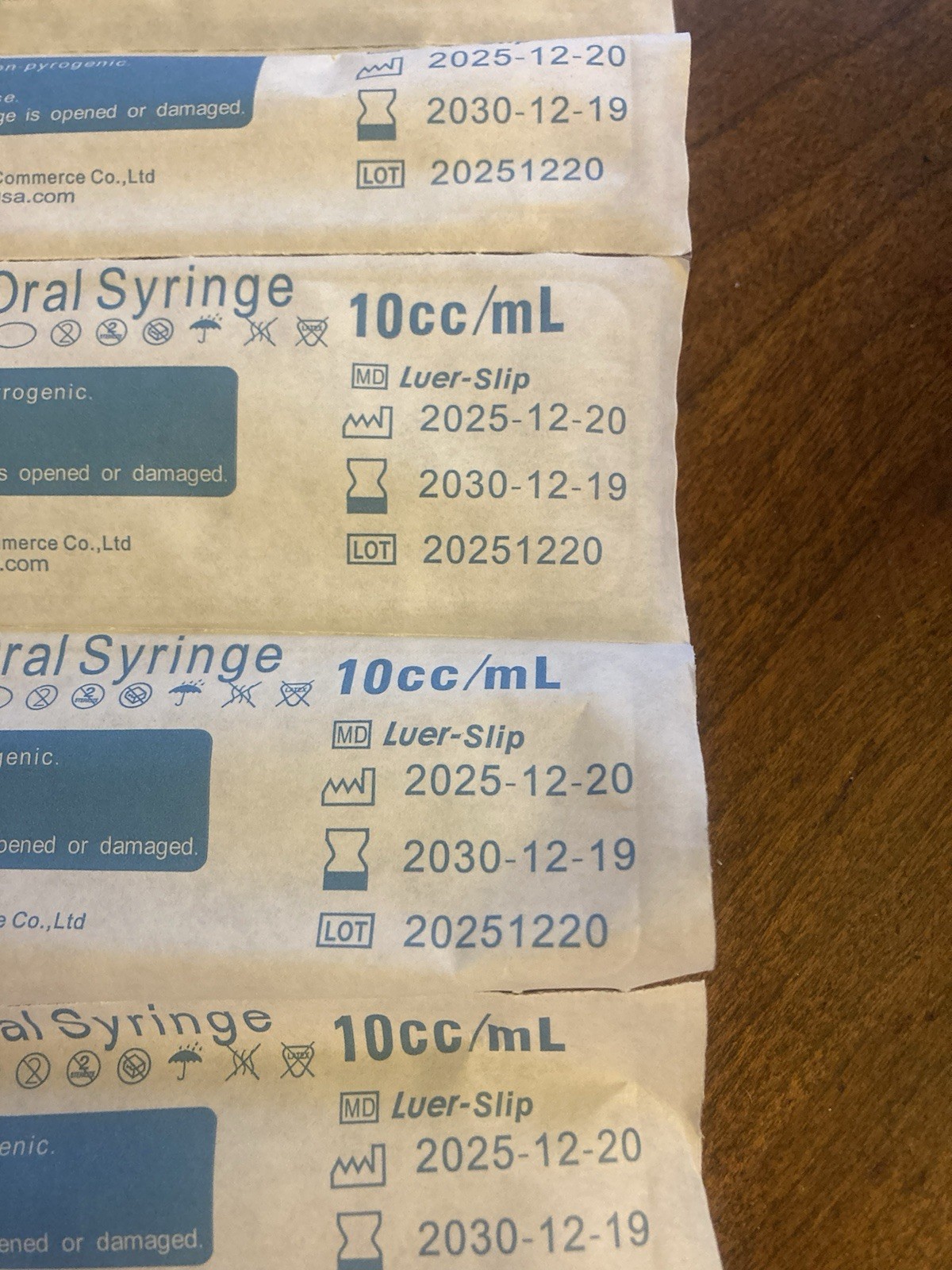 Mxene 50x 10ml Oral Syringes Luer Slip Tip No Needle Sterile Lot Of 2 Boxes