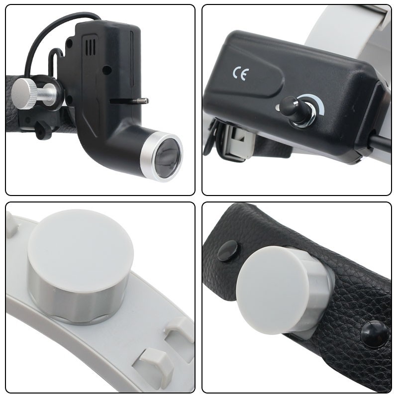 5W Dental Surgical LED Head Light ENT Specific Black with Aluminum Box US STOCK