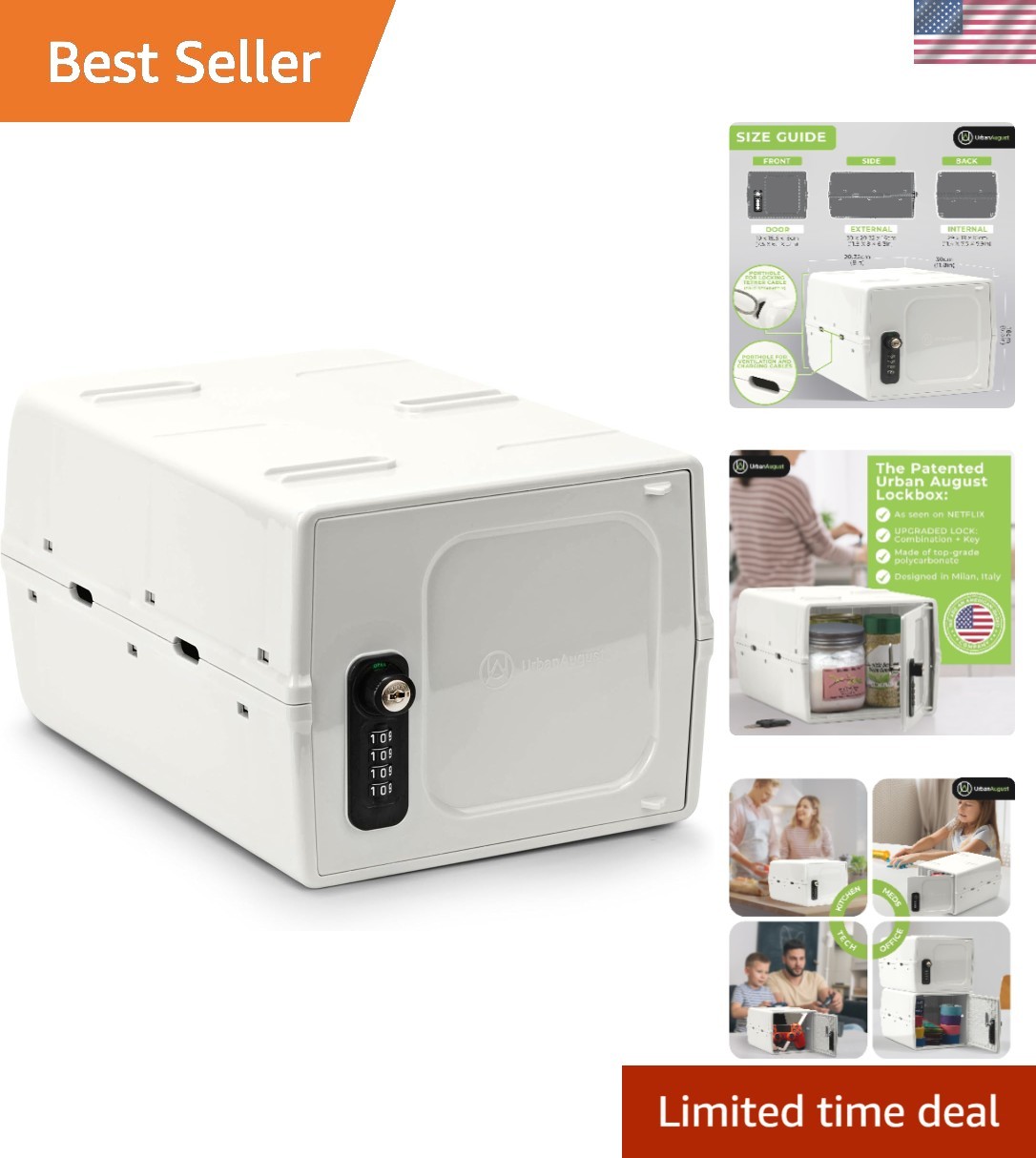 Versatile Lockable Storage Box with Combination & Key – Perfect for Everyday Use
