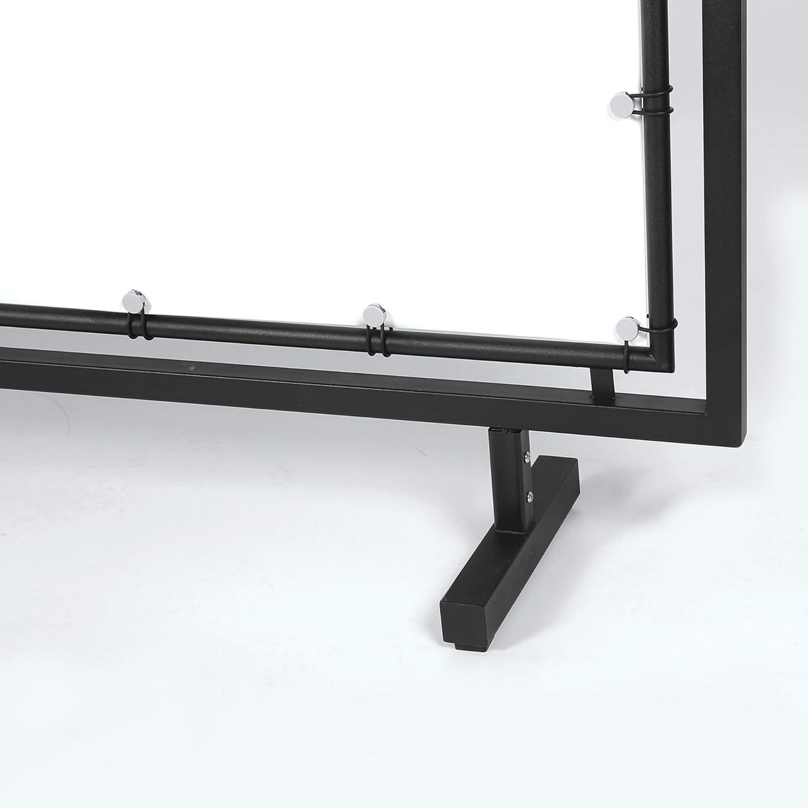 Floor Standing 65×24 inch Black Street Barrier Crowd Control Distancing Security
