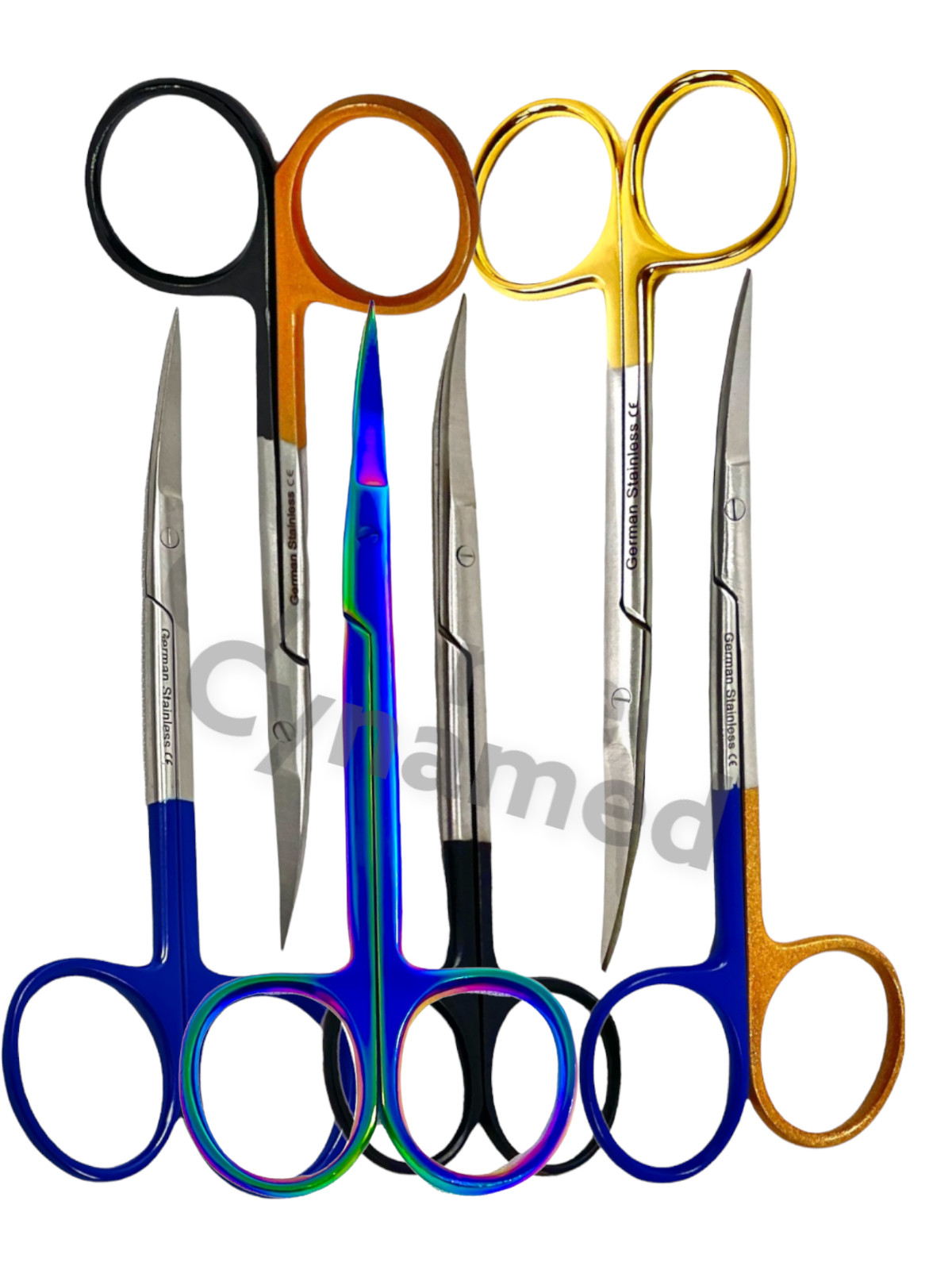 New Premium IRIS Scissors STR + CRV 4.5″ Dental Veterinary Surgical Instruments