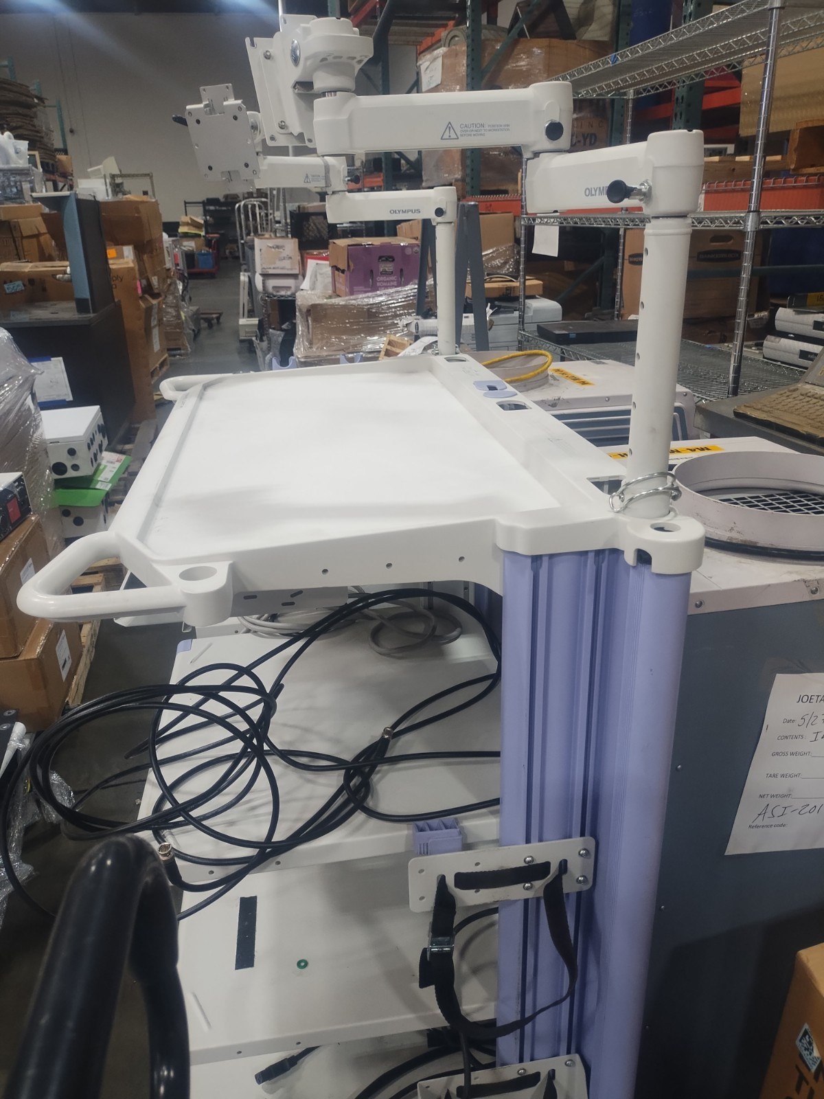 Olympus WM-D60 Endoscopy Cart Mobile Workstation.