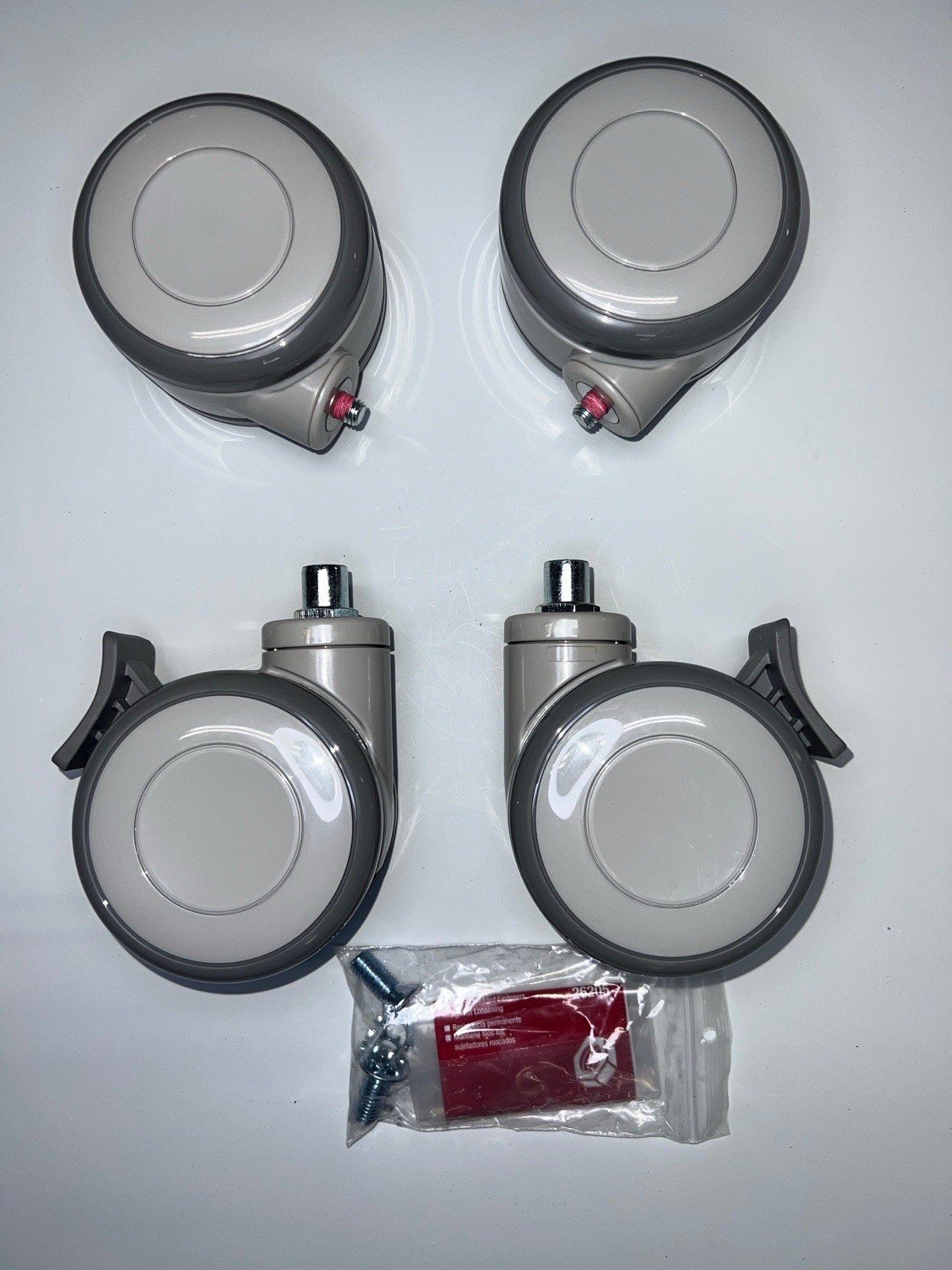 NEW Arjo Maxi 500 Complete Set of Four Casters (Two Front and Two Rear Braking)