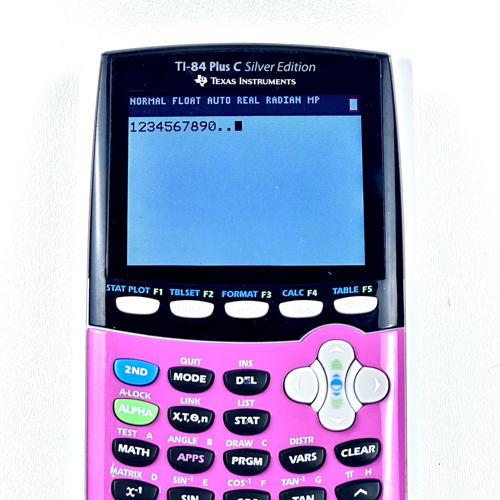 Texas Instruments Ti-84 Plus C Silver Edition Graphing Calculator Pink Works
