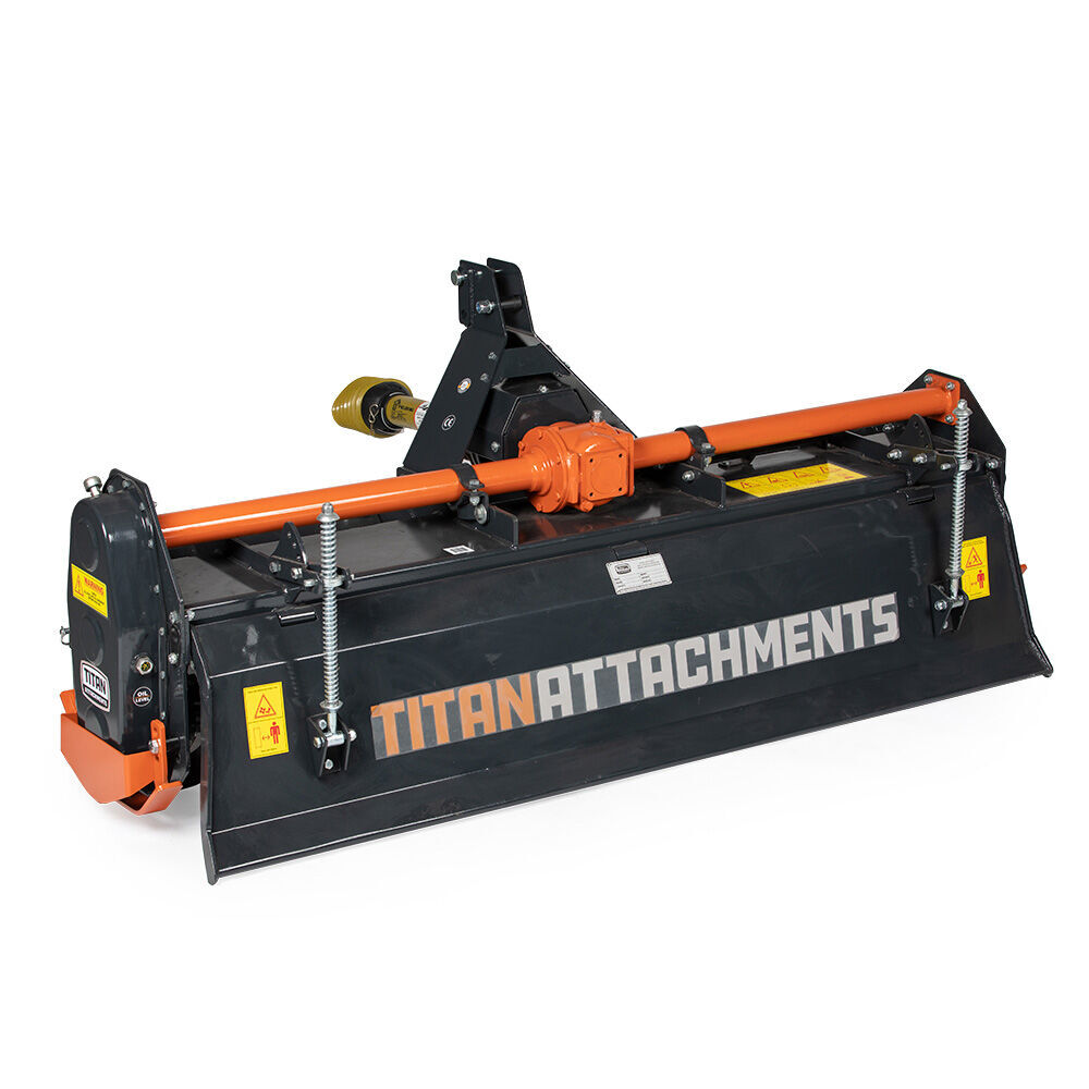 Titan Attachments 3 Point 72″ Rotary Tiller Attachment Fits Cat 1 Tractors