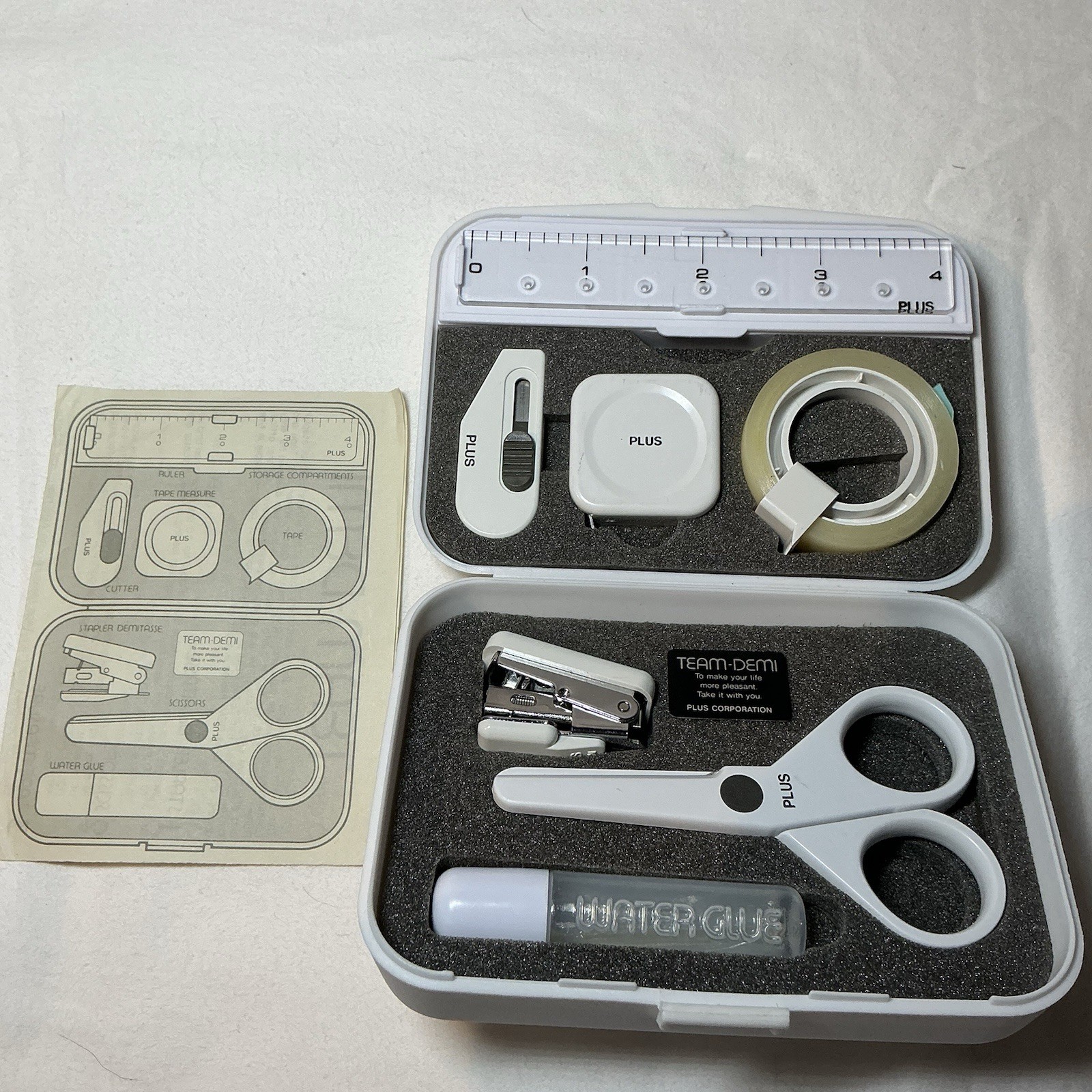 VTG Plus Corporation Team-Demi Stationary Set Office Kit Made in Japan Unused