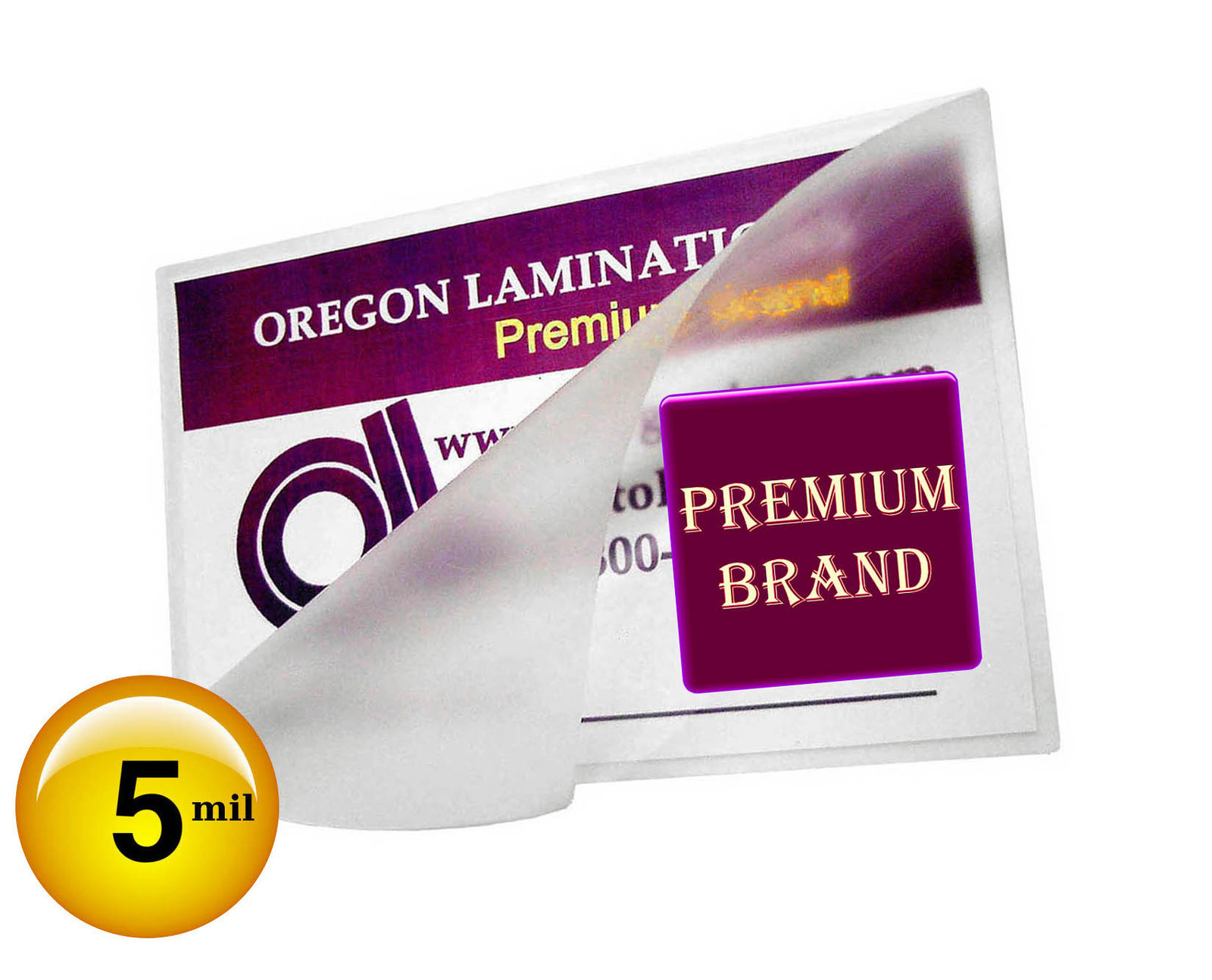 2500/pack File Card Hot 5 Mil Laminating Pouches 3-1/2 x 5-1/2 Clear 3.5 x 5.5
