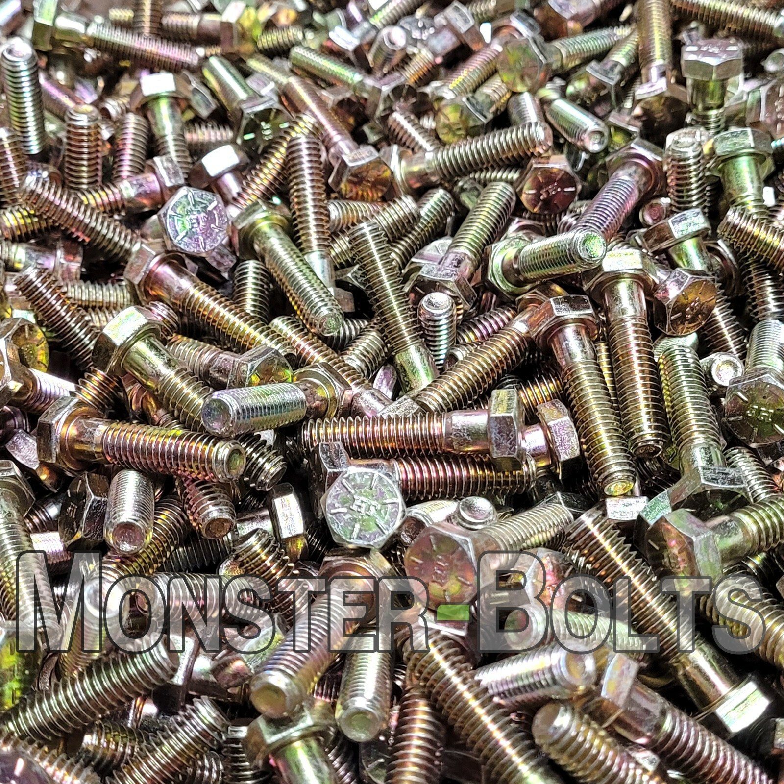 3/8-16 Hex Cap Screws / Tap Bolt, Zinc Yellow Grade 8 Alloy Steel Coarse Thread